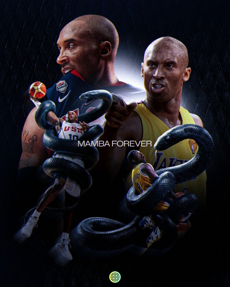 开云-科比&amp;Gigi逝世六周年！国际篮联晒照缅怀：永远的曼巴🐍