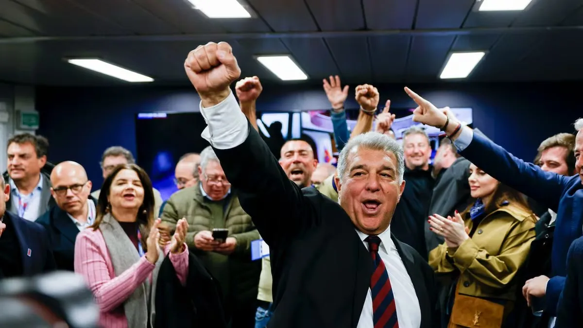 kaiyun开云体育官方入口-32934票，拉波尔塔是巴萨历史上得票第二多的主席